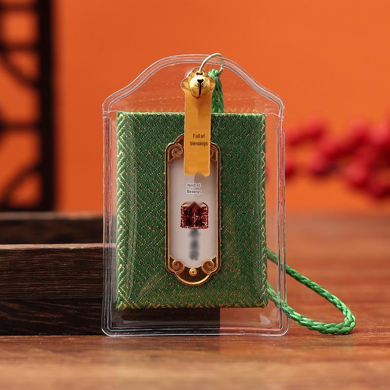 Lingyin Temple Amulet Sachet: Portable Charm for Phone, Car, or Purse – Health & Luck Pendant