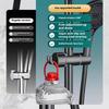 Abs Adjustable Shower Head Holder Shower Holder Clamp Showerhead Rail Slide Bracket Bathroom Accessories Rotation Hook Design