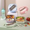 Korean Style 304 Stainless Steel Insulated Lunch Box for Men, Women, Students, and Office Workers