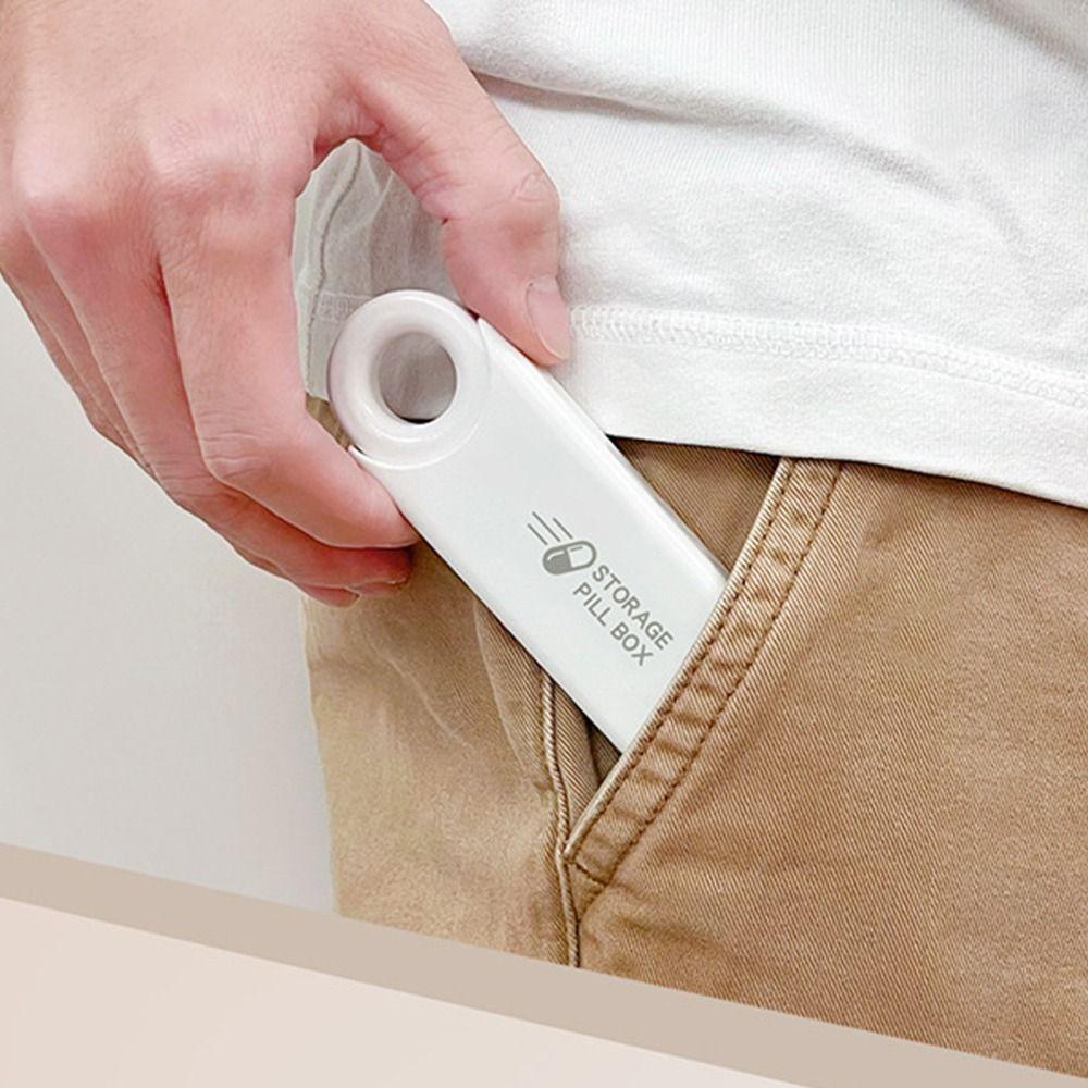 3 Compartment Daily Pill Organizer Portable Pill Storage Box Pocket Pill Case  Essential for Travel