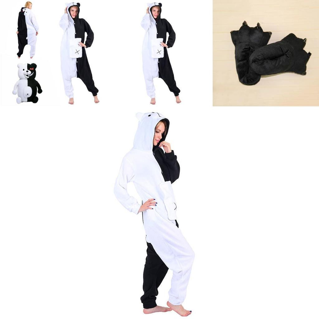 Gemütlicher Danganronpa Monokuma Unisex Schlafanzug Overall Für Ein Bequemes Schlaferlebnis
