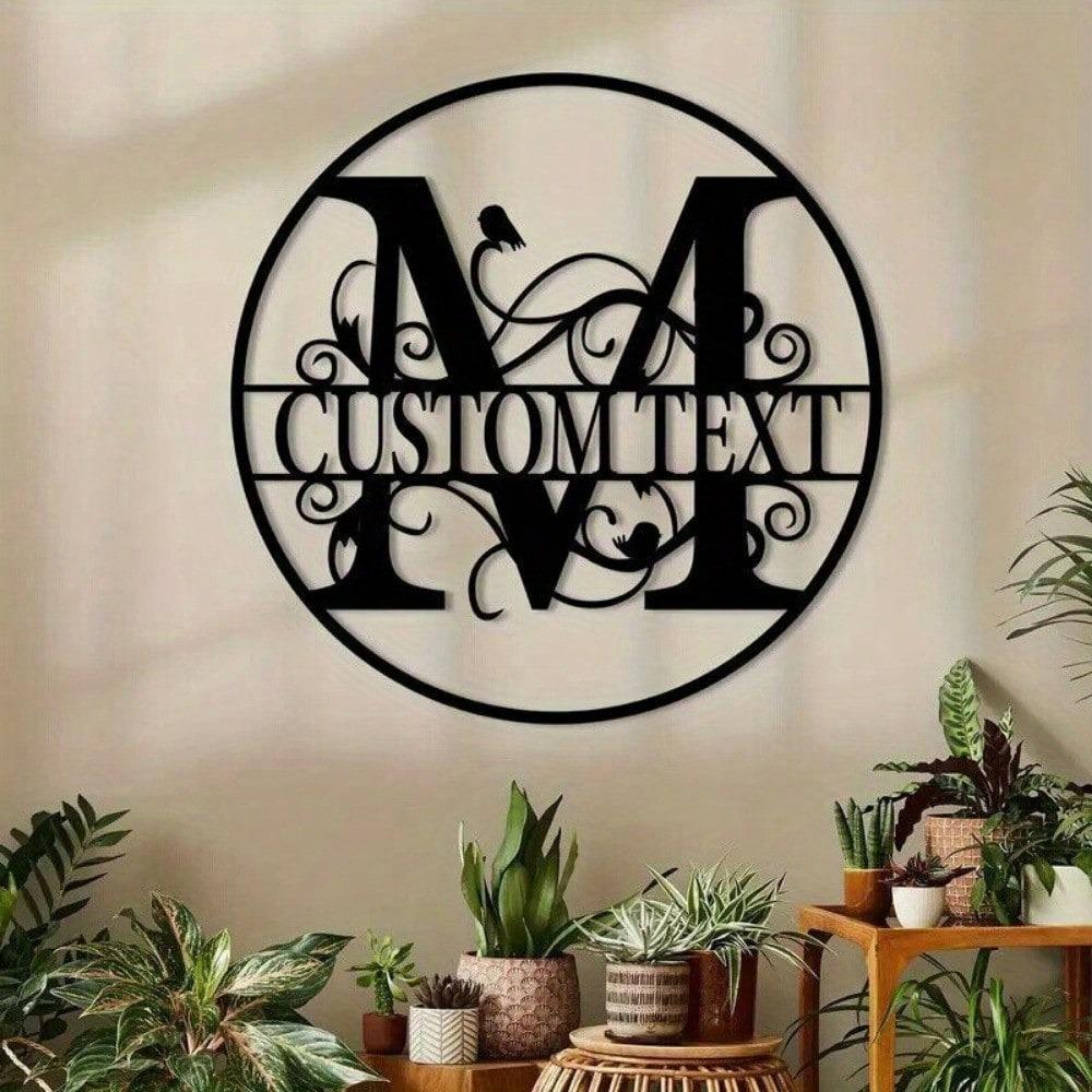 Custom Metal Letter Sign, Personalized Name Plate for Wall Decor, Birthday Gift, Housewarming, Wedding, Party Decoration