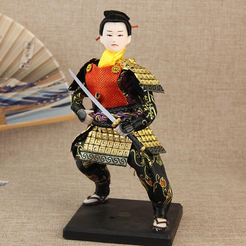 30cm Japanese Samurai Doll Ninja Figurine Decoration of Sushi Restaurant Izakaya Hotel Restaurant Decorative Japanese-style Gift