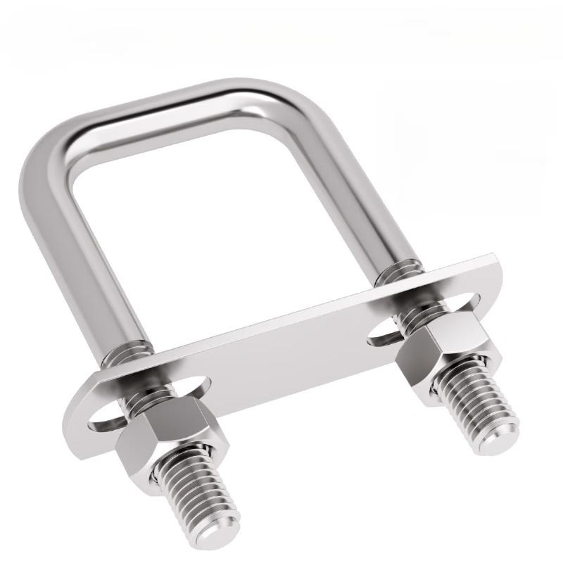 YUSHJIRUN 304 Stainless Steel Square U-Bolt Clamp