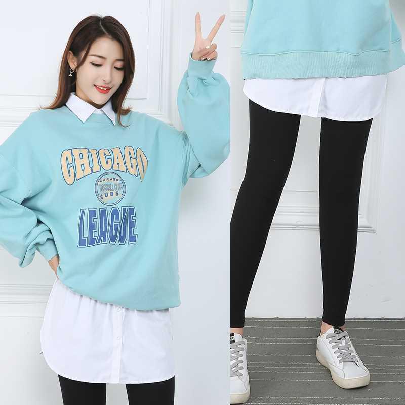 Women's Sweatshirt Layering Fake Hem Hip-Covering Skirt Pad