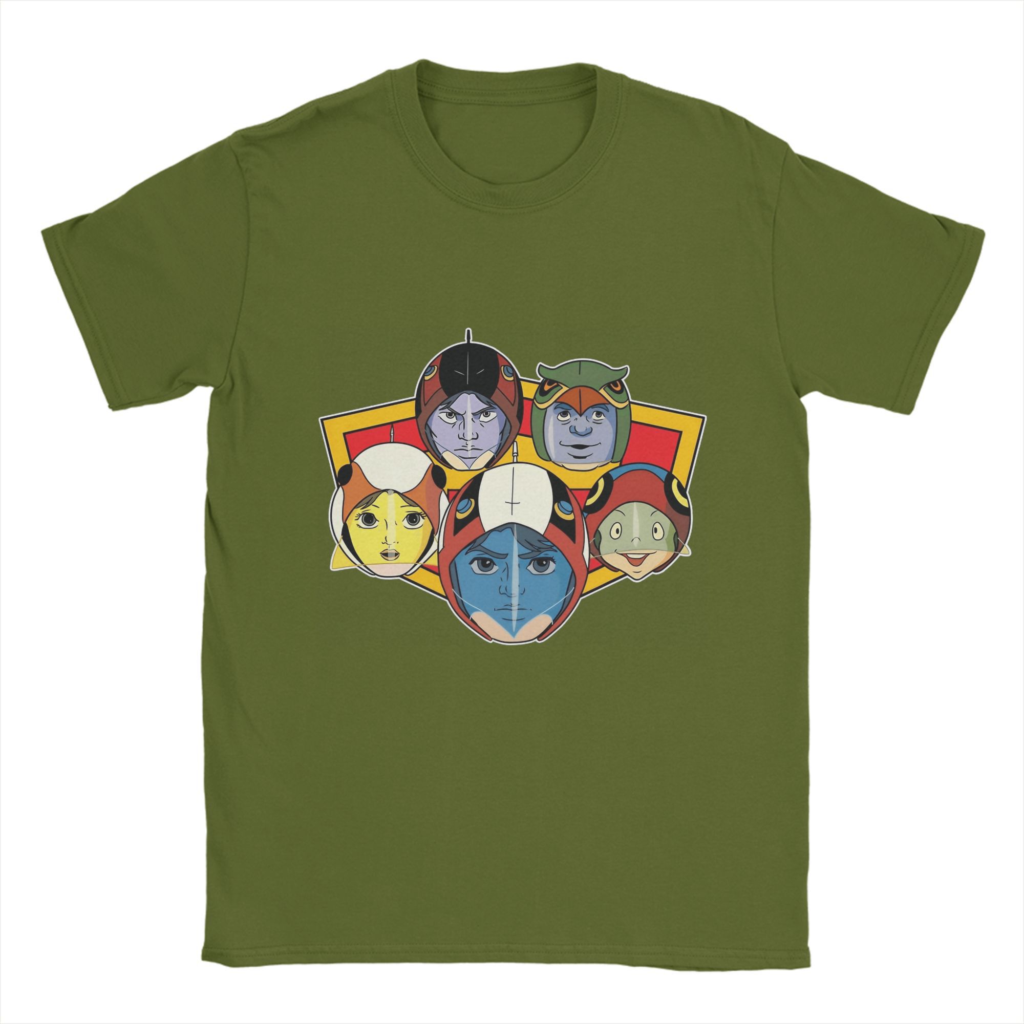 

Men s Battle of the Planets Gatchaman T Shirt Cotton Clothing Funny Short Sleeve Round Collar Tees 6XL T-Shirt 4XL