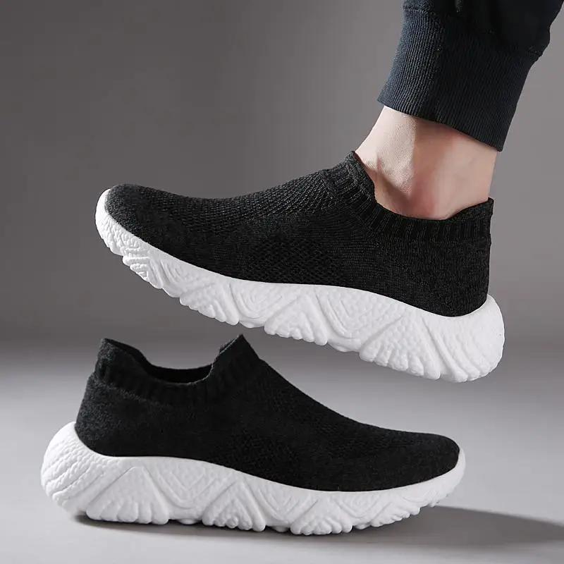 Spring Autumn Classic Men's Shoes New Ultra Lightweight Soft Soled Sports Shoes Fashion Mesh Breathable Casual Shoes Sneakers