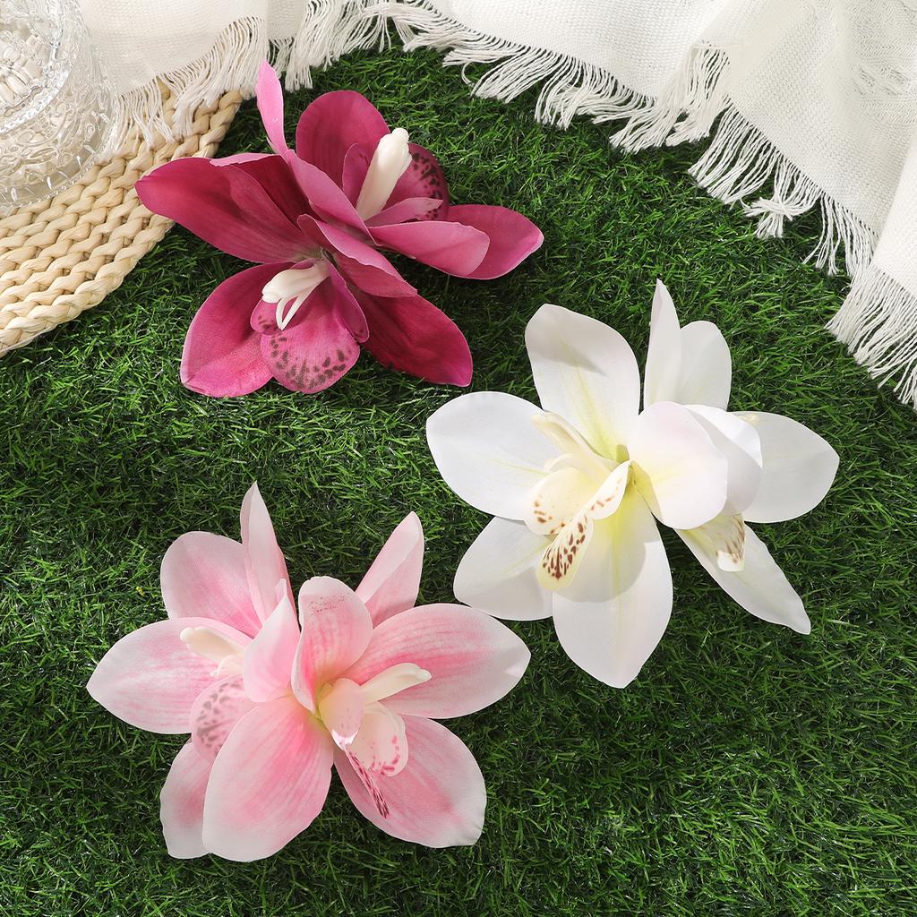AWAYTR Elegant Large Flower Duckbill Hairpin Floral Hair Clip Valentine Headwear Hair Accessories Festival Gift