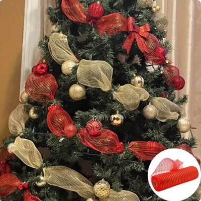 DIY Christmas Tree Mesh Tulle Roll Decoration Xmas Gifts Durable Fabric Pendant
