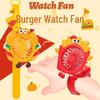 Portable Cartoon Hamburger French Fries Cooling Fan