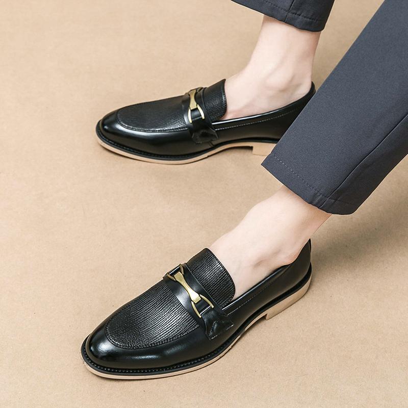 Scarpe Moda Uomo Suola Morbida Piattaforma Pelle Primavera Autunno Mocassini Slip On Scarpe Moda Abito da Sposa Uomo Scarpe Basse