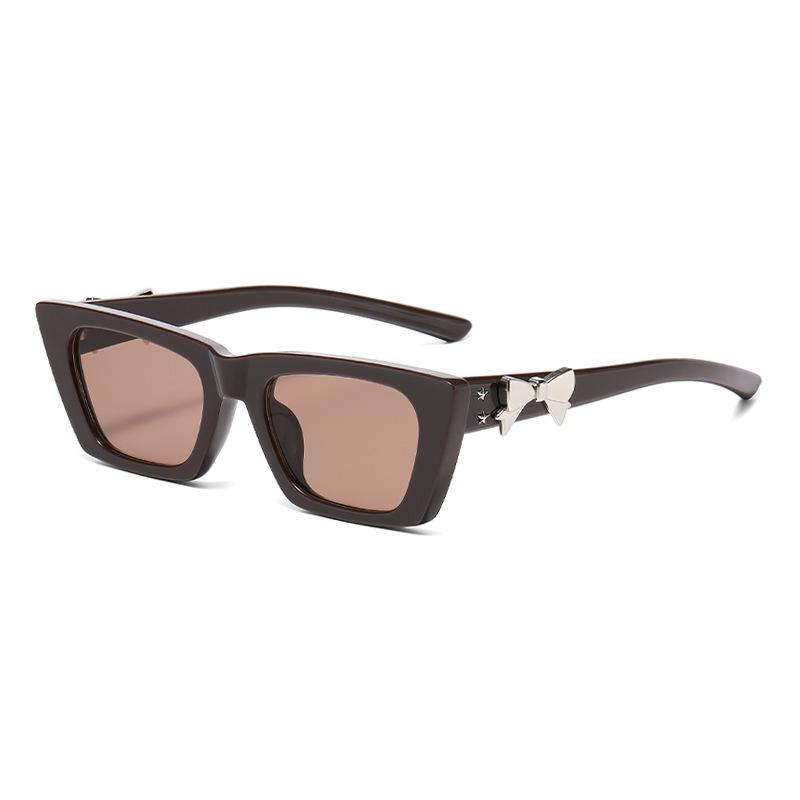 Stylish Unisex UV Protection Square Frame Sunglasses for Round Faces Plastic Tooth