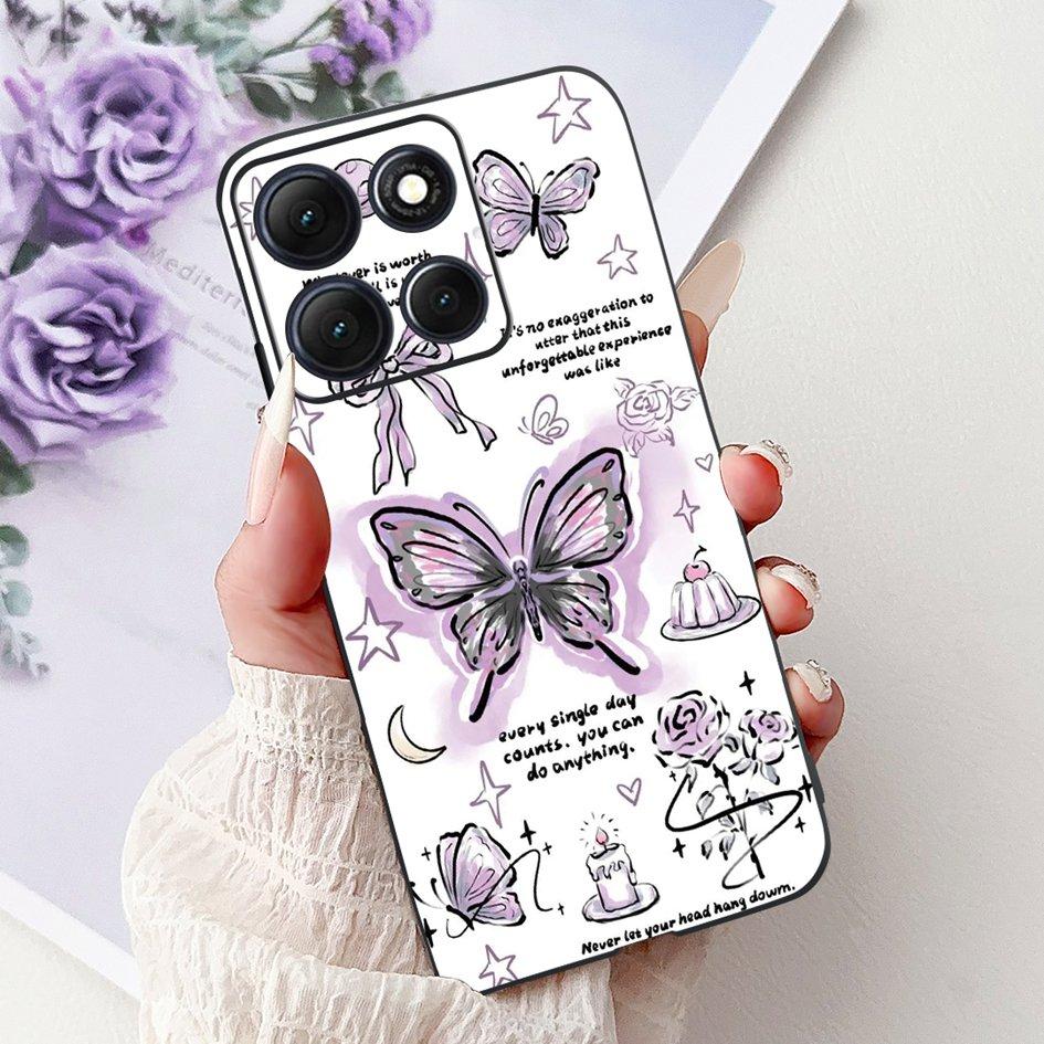 For Motorola Moto G86 Power 5G Case New Fashion Flower Bamboo Cat Cartoon Soft Silicone Back Cover For Moto G86 Power 2025 Coque
