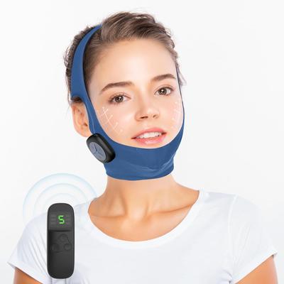 LOVEKA Facial Massager EMS V Face Belt 6 Modes 10 Levels Adjustable Intensity Breathable High Elasticity Remote Control USB Rechargeable Home Use