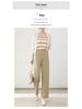 Autumn 2025 Women's High-Waisted Cotton Slimming Straight-Leg Trousers - Chic and Casual Style.