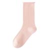 Summer Stacking Socks, Women's Ice Silk Cotton Breathable Mid-leg Socks, Anti-odor and Sweat-absorbing Thin Style
