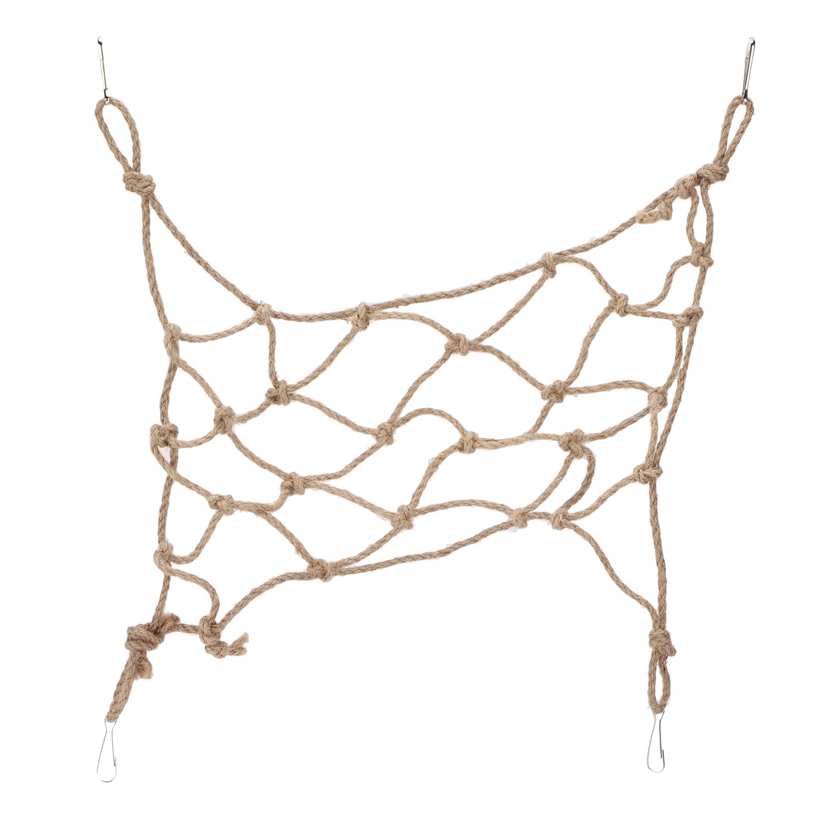Pet Climbing Net Bird Climbing Rope Ladder Hemp Rope Climbing Net for Parrots HamstersSmall S 8.9 X 1.5in