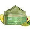 Máscara Facial de Abacate e Chá Verde, Máscara de Argila Purificante para Limpeza Profunda, Hidratação e Cuidados Diários com a Pele, 120g
