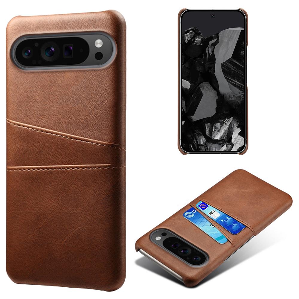 For Google Pixel 9 Pro XL Shockproof Case Hard PC Card Holder Back Phone Cover