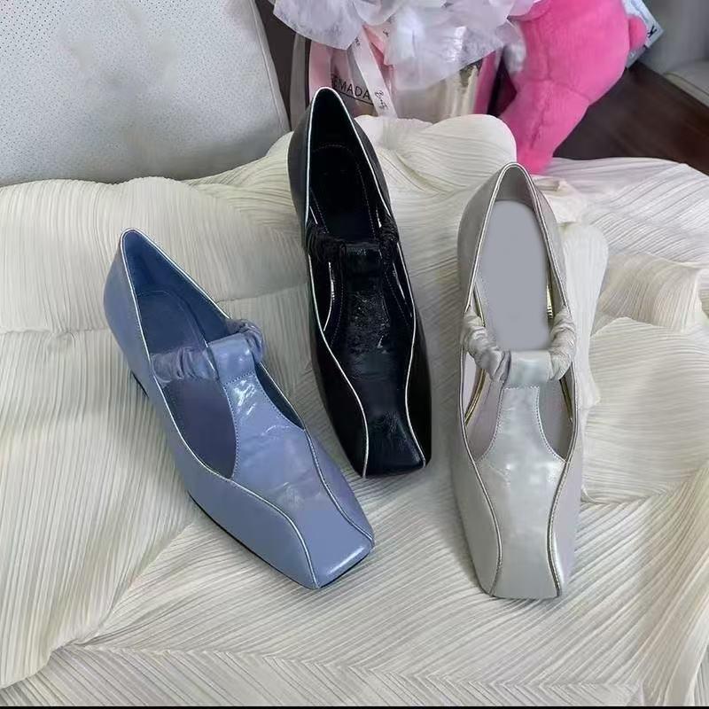 Fashion Designer Women High Heels Shoes Square Toe Chunky Elegant Heeled Sandals 2025 Summer Pumps Party Shoes Pumps New Mujer Sandalias