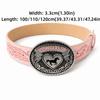 Luxury Design Western Cowgirl Belt COWGIRL UP Heart Horse Buckle Waistband  for Women Spice Girls