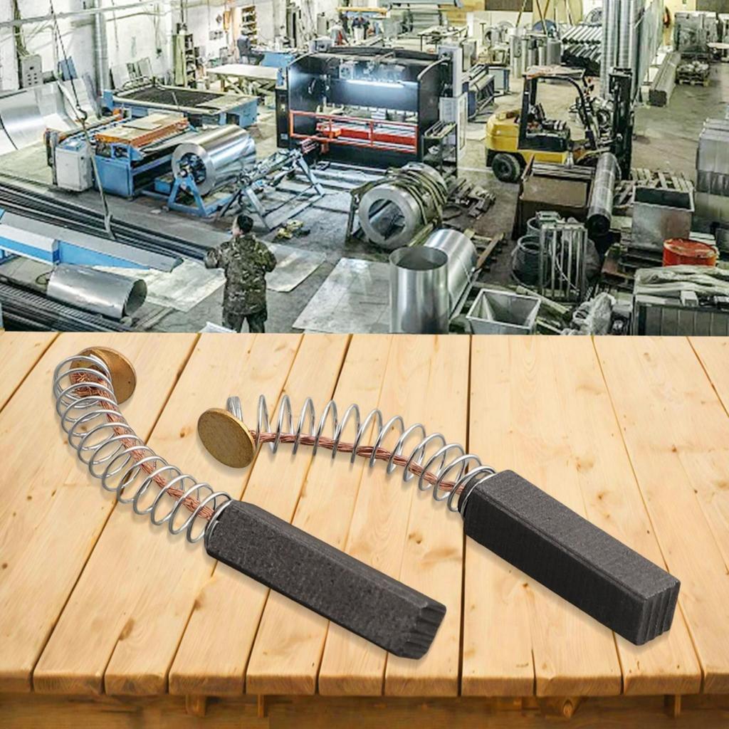 Kohlebürsten für Elektromotor 20mm x 6mm x 5mm Ersatzteil (2er-Pack)