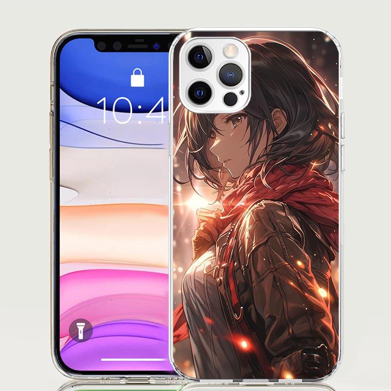 A-Attack On T-Titan Annie Mikasa Phone Case For iPhone 17 Air 16 15 Plus 11 14 Pro Max 13 Mini 12 7 8 + SE Pattern Art Customize