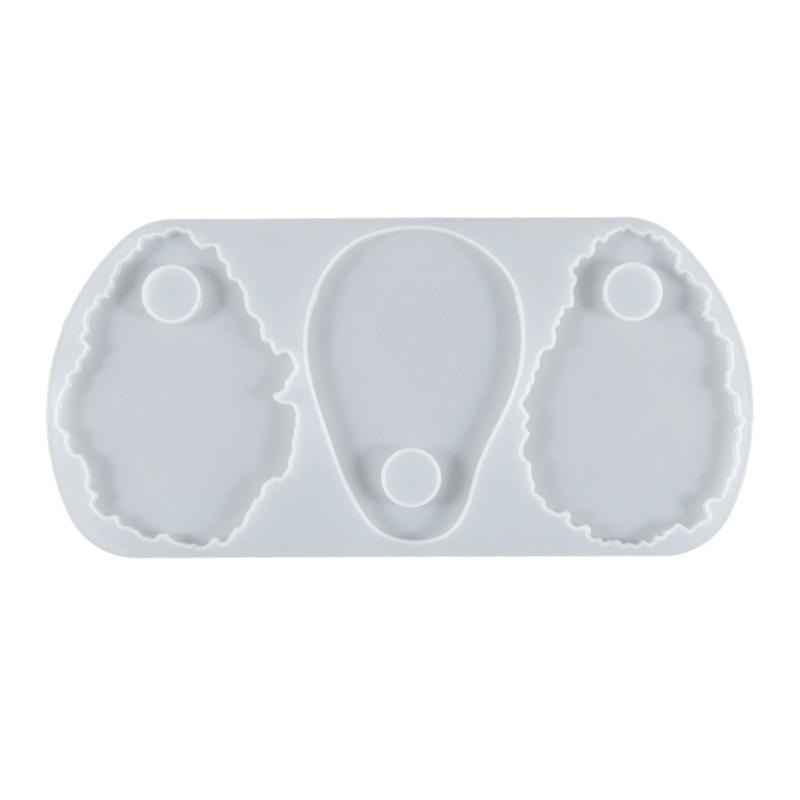 

Cosmetic Makeup Palette Spatula Tool Resin Casting Mold Eye Shadow Makeup Irregular Round Palette Panel Mould Craft Tool 1