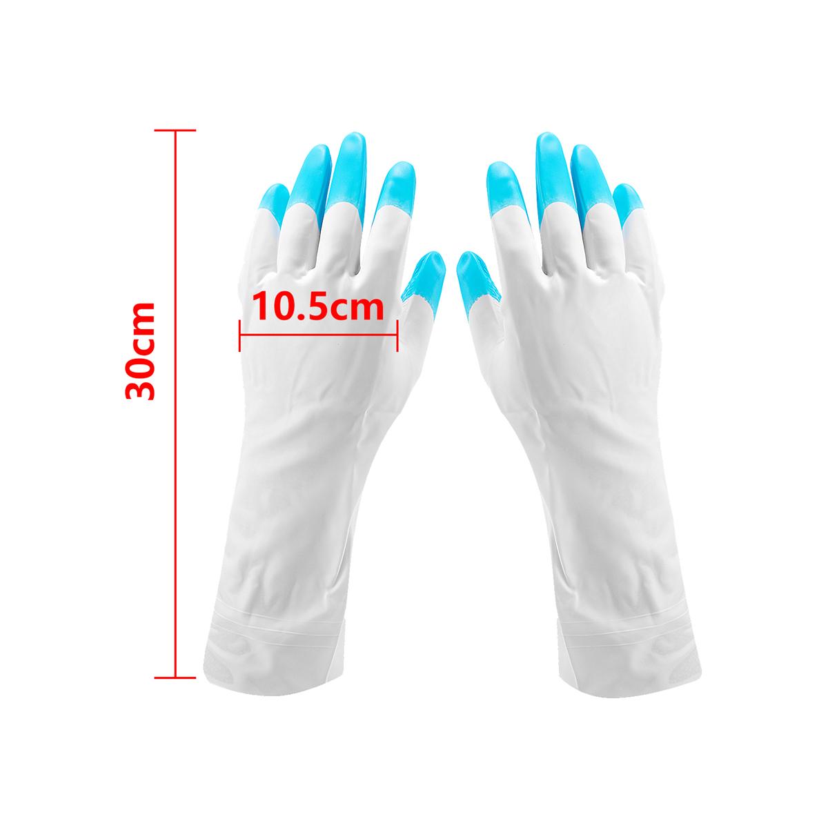 

Garden Cleaning Rubber Gloves Durable Planting Digging Hands Protection Gardening Tool Orchard Cultivation Wash Fittings 1/5Pcs 1 Pair синій