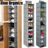 10-Layer Hanging Storage Bag Foldable Space Saving Clothes Hat Shoe Organizer for Collapsible Wardrobe Sundries Organizer