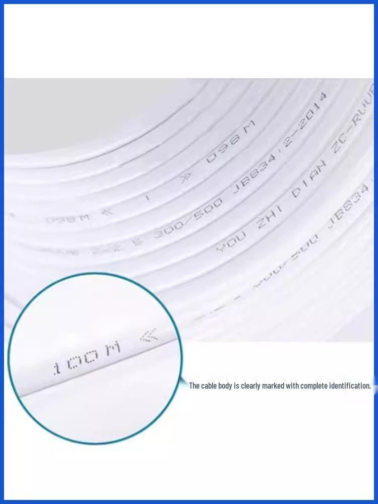 Waterproof and Sunproof Soft Sheathed 2-Core Power Cord, Available In 0.75/1/1.5/2.5/4 Sq Mm, for Household Use