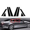 8 Stuks Glanzend Zwart Pilaar Posts Passend Voor Jaguar XJ X351 2009- 2010 2011 2012 Deur Raam Sierlijst Afdekking Exterieur