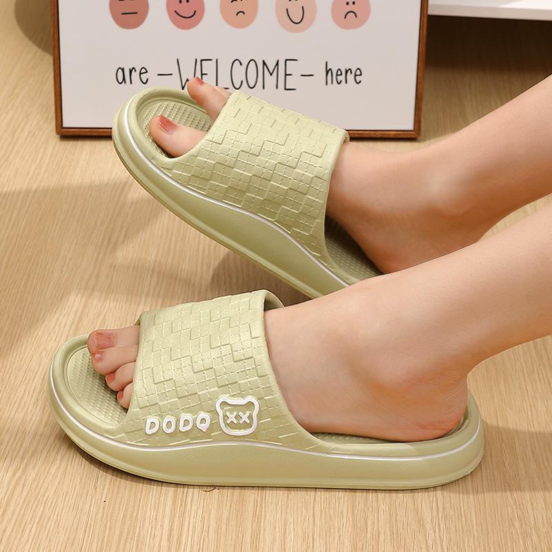 Women's Summer 2025 EVA Thick Sole Non-Slip Indoor Slippers - Cool Comfort for Couples