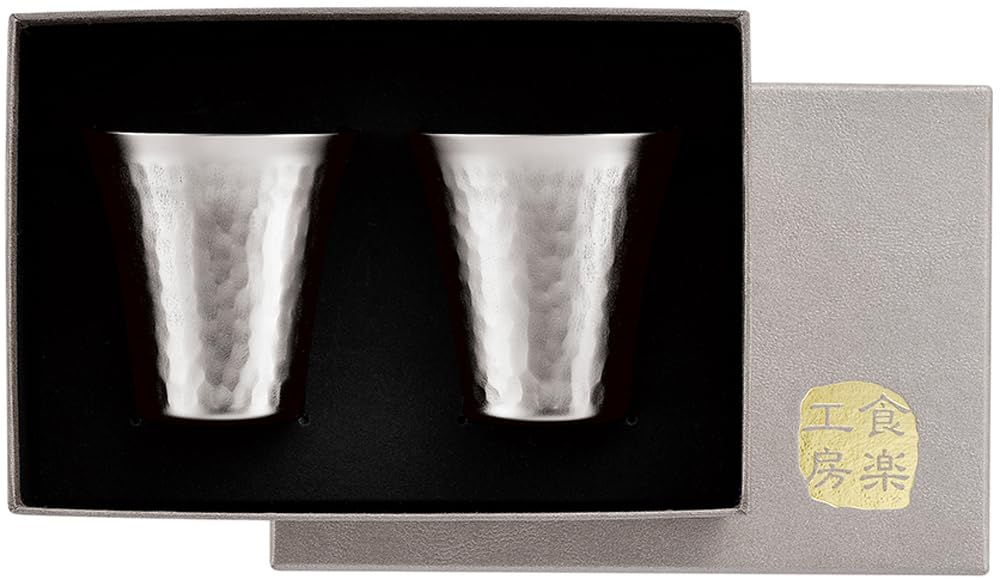 

Asahi Cold Sake Cup Titanium 65ml Set of 2 Kasumi TW-12