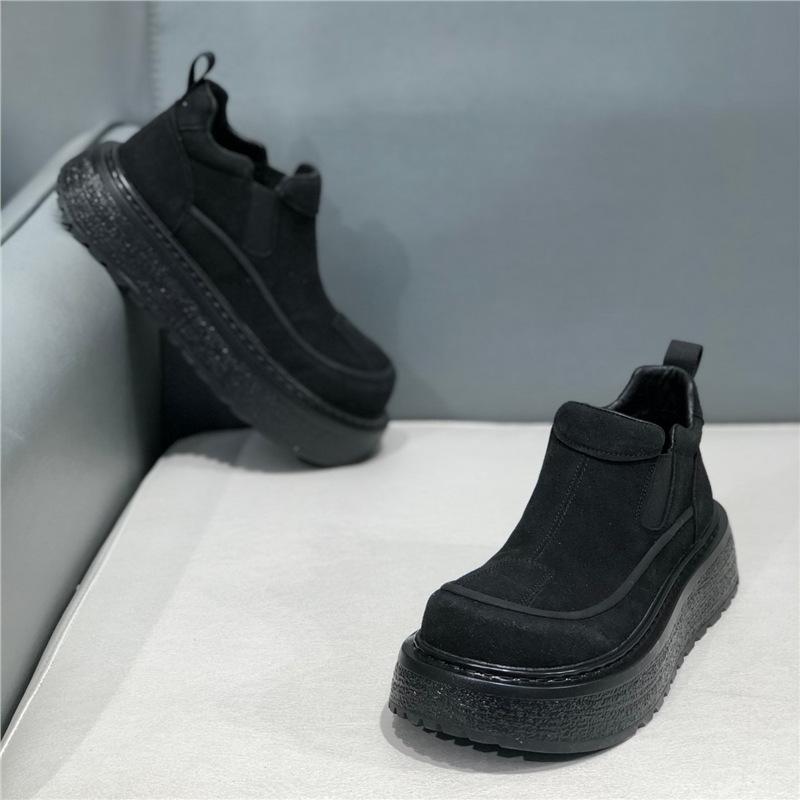 Winter platform derby shoes casual warm round head warm comfortable casual ok