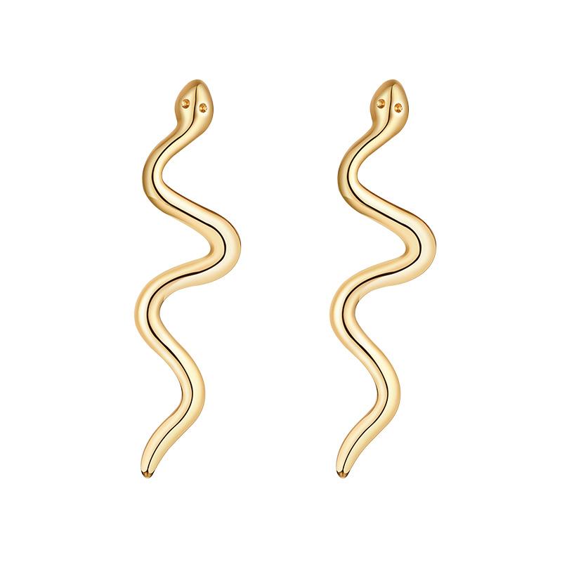 Drop Snake Earrings Stainless Steel Dangle Earrings for Women Girls Bohemian Jewelry