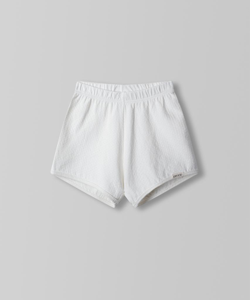108Paundeu Eyelet Soft Shorts_Ivory