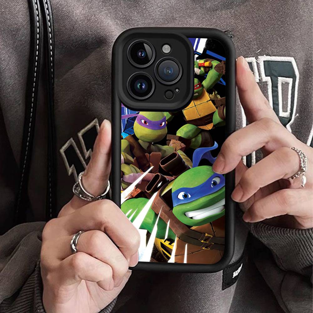 Cartoon N-Ninja T-Turtles Phone Case For IPhone 11 12 13 16 15 17 14 Pro Max Soft Funda Silicone Cover