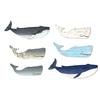 3 Pcs Wood Nautical Wall Decor Rustic Coastal Theme Whale Shark Wall Art Vintage Sea Animal Hanging Ornament for Living Room Bedroom