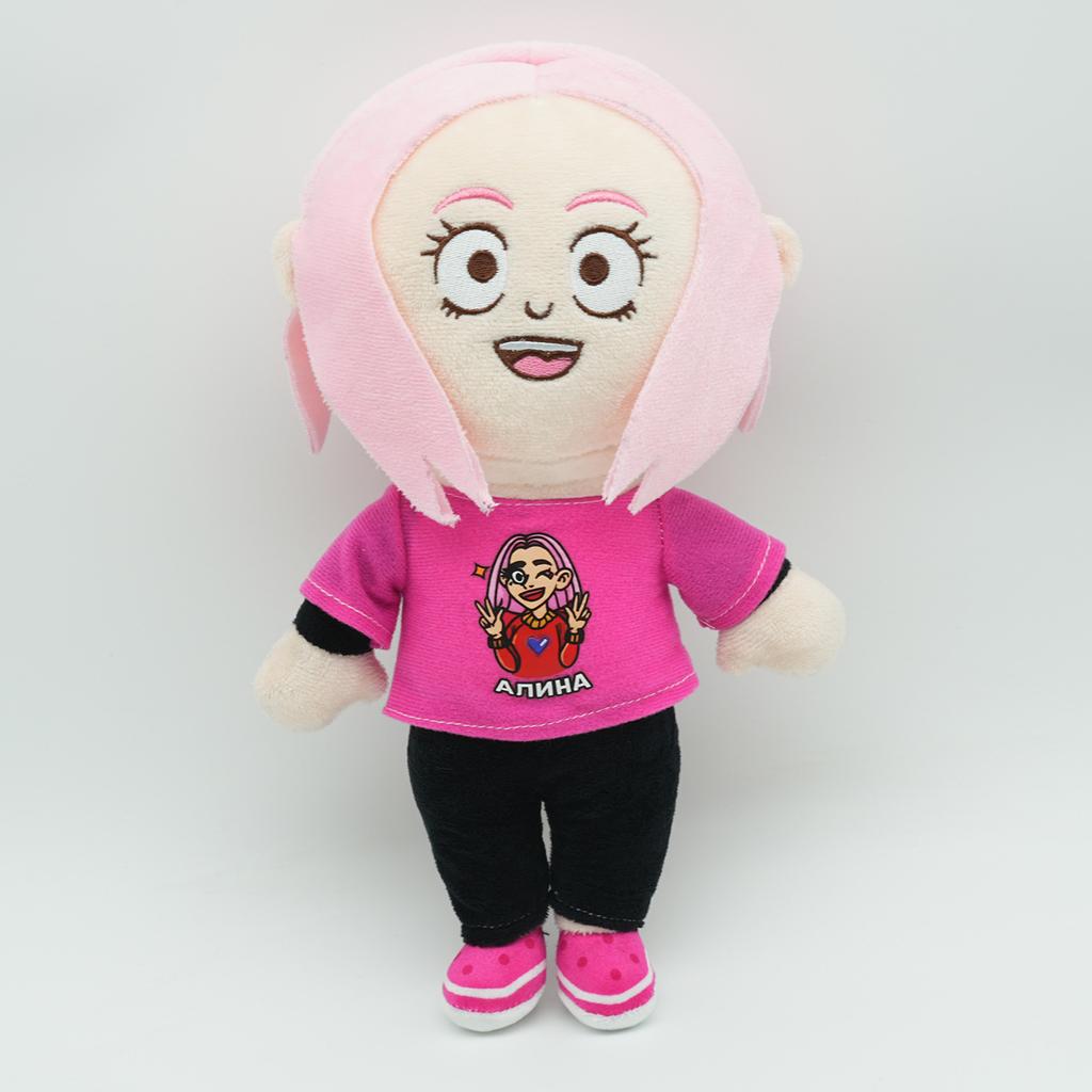 Bruno and Alina Plush Toy Doll - Russian Top Blogger Style Soft Stuffed Animal Cute Pillow Gifts for Kids
