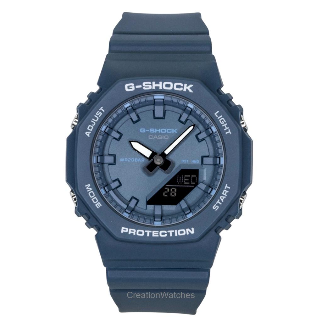 Casio G-Shock Analog Digital Bio-Based Resin Strap Blue Dial Quartz GMA-P2100BA-2A 200M Women s Watch синий