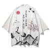 Männer Cosplay Yukata Tops Hosen Chinesischen Stil Japanischen Straße Samurai Harajuku Kimono Anzug Strickjacke
