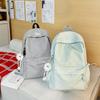 Schoolbag Japanese Ins New Idyllic Sweet Candy Color Plaid Backpack Female Student Casual Light Shopping Backpack