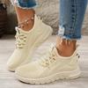 Nuove Sneakers Piatti da Donna Comode Leggere Scarpe da Corsa da Donna Traspiranti con Lacci Scarpe Casual Moda Scarpe da Passeggio in Mesh