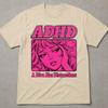 Camiseta Divertida para TDAH, Una Diva Tiene Distracciones, Camiseta de Burbuja de Pensamiento Flotante, Ideas de Soñador, Regalo Gráfico Rosa Retro, Ambiente Espacial de Ensueño