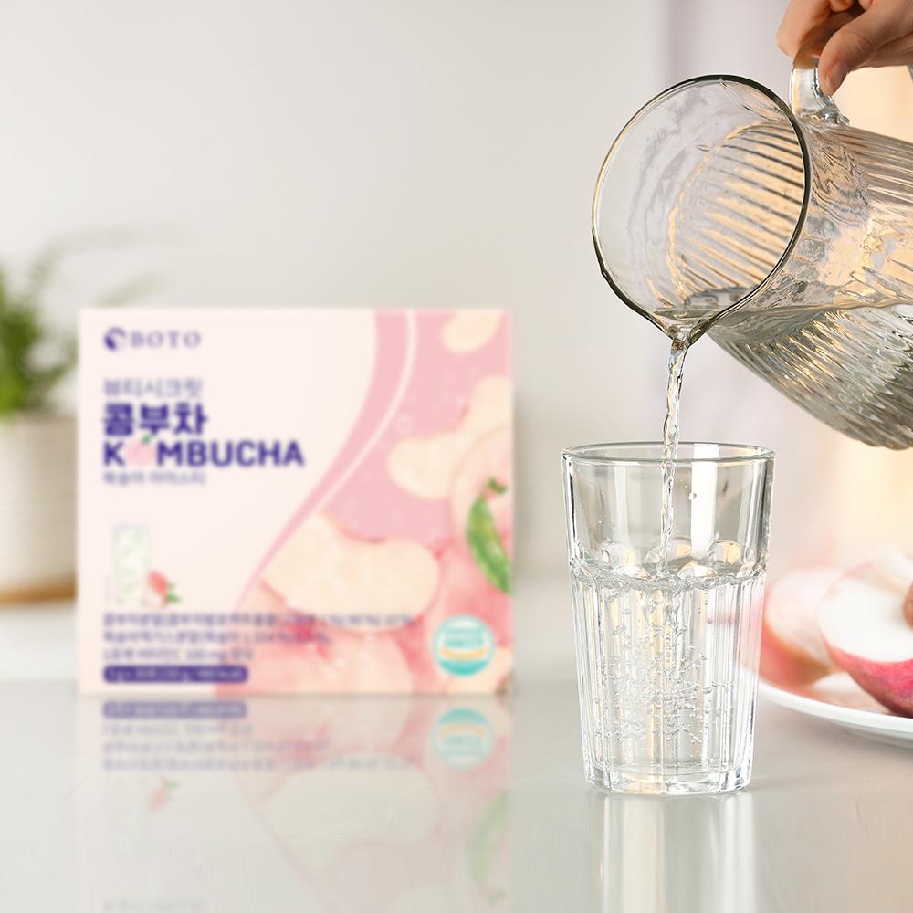 Bottu Beauty Secret Kombucha Pfirsich Eistee 7 Schachteln à 30 Beutel