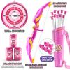 Children's Bow and Arrow Set Archery Toy Set Indoor and Outdoor Toys for Boys and Girls Amusement Equipment Ideal Gift Toys for 6