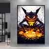 Anime Posters Pokemon Umbreon Cartoon Character Picture HD Print Canvas Painting Home Children's Room Wall Decoration Gifts