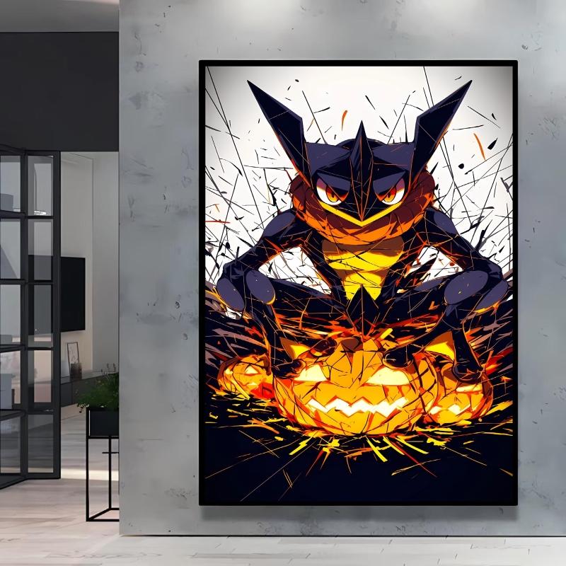 Anime Posters Pokemon Umbreon Cartoon Character Picture HD Print Canvas Painting Home Children's Room Wall Decoration Gifts