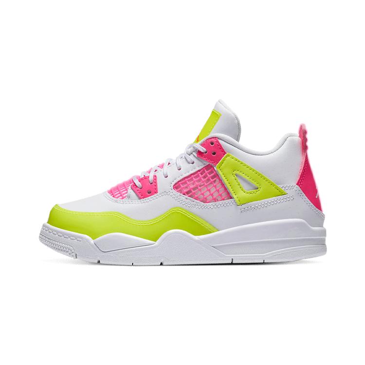 

New Jordan 4 Retro White Lemon Pink PS CV7809-100 28